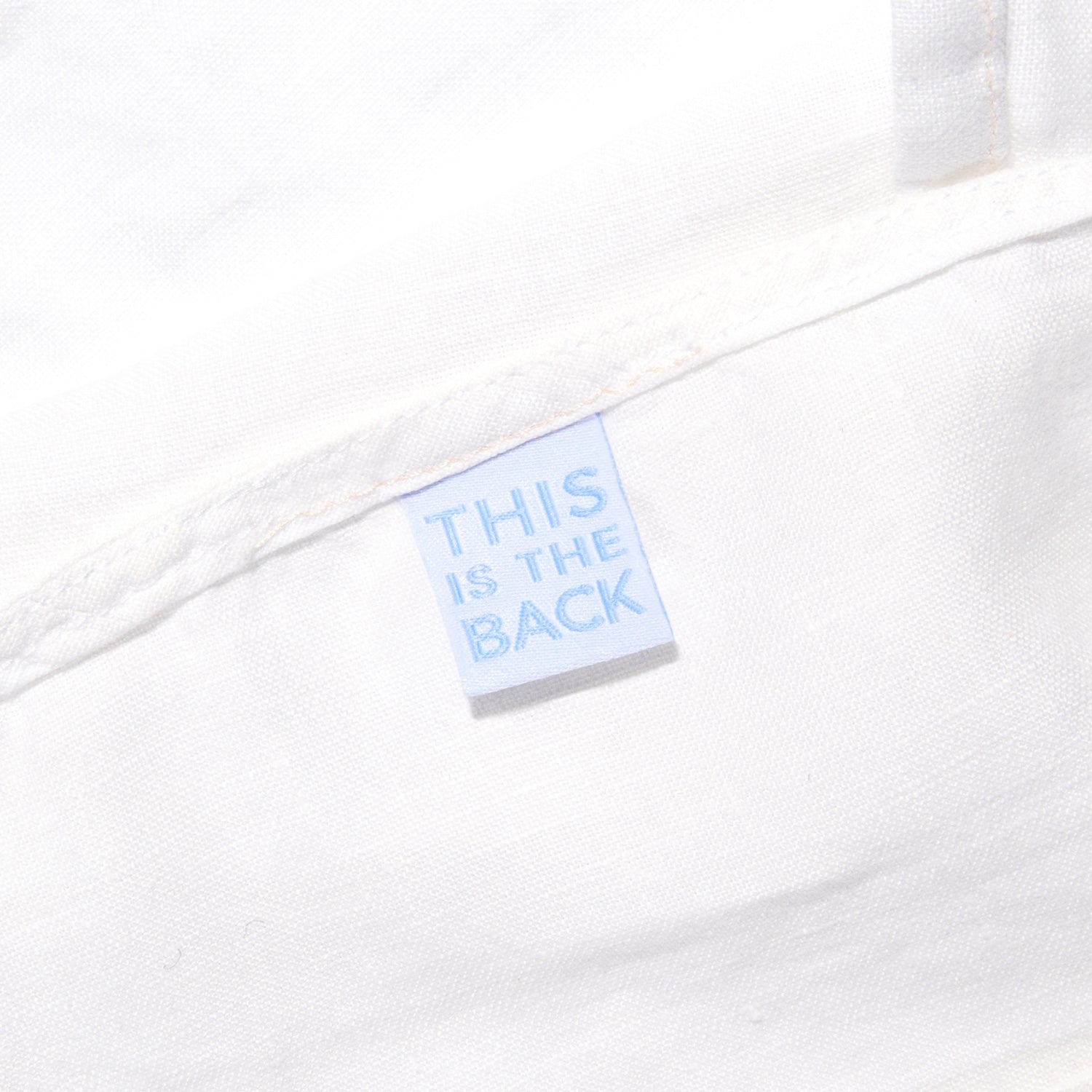 'This is the back' duo pack labels