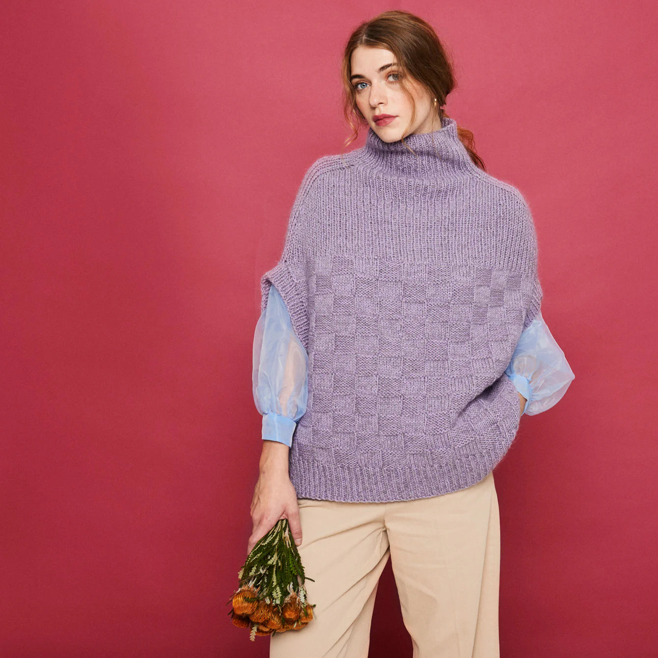 Aksø Strikket Poncho