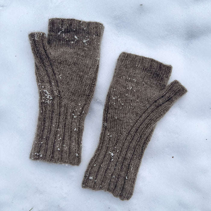 Borgan Knit Fingerless Mittens