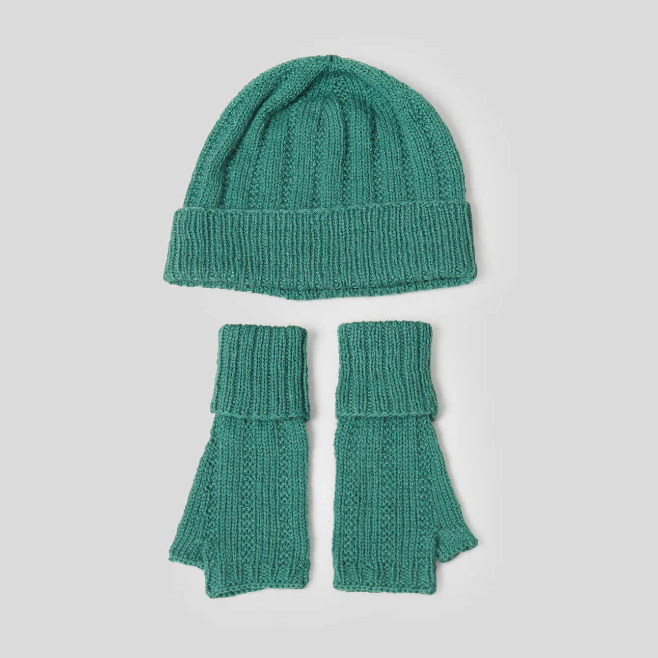 Eldey Knit Hat and Fingerless Mittens