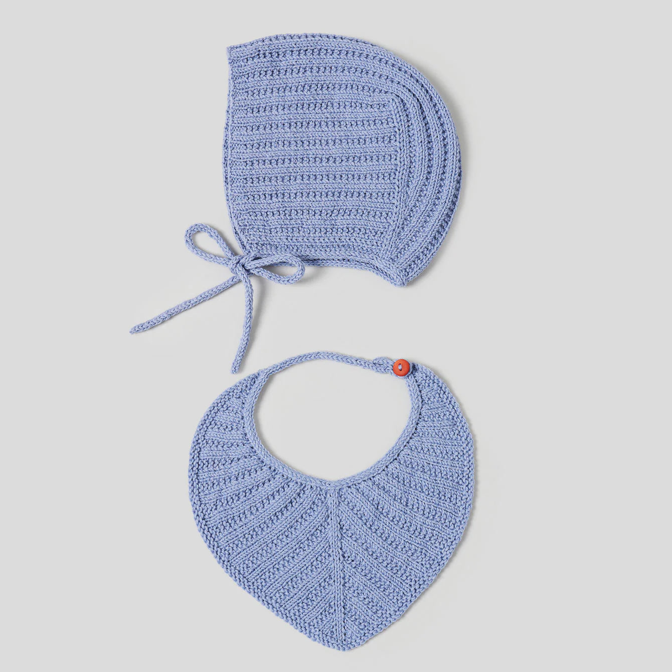Eldey Knit Bonnet and Bib
