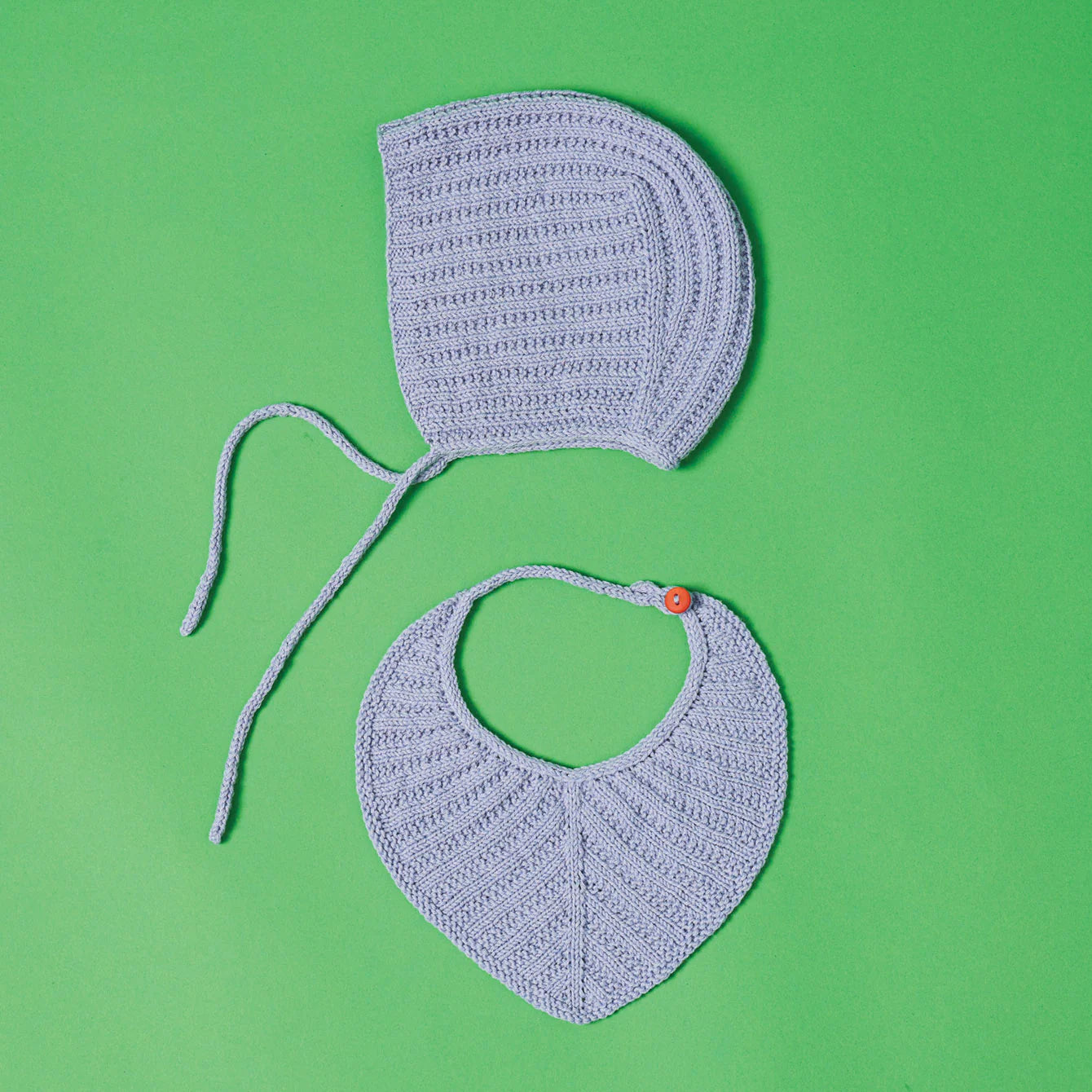 Eldey Knit Bonnet and Bib