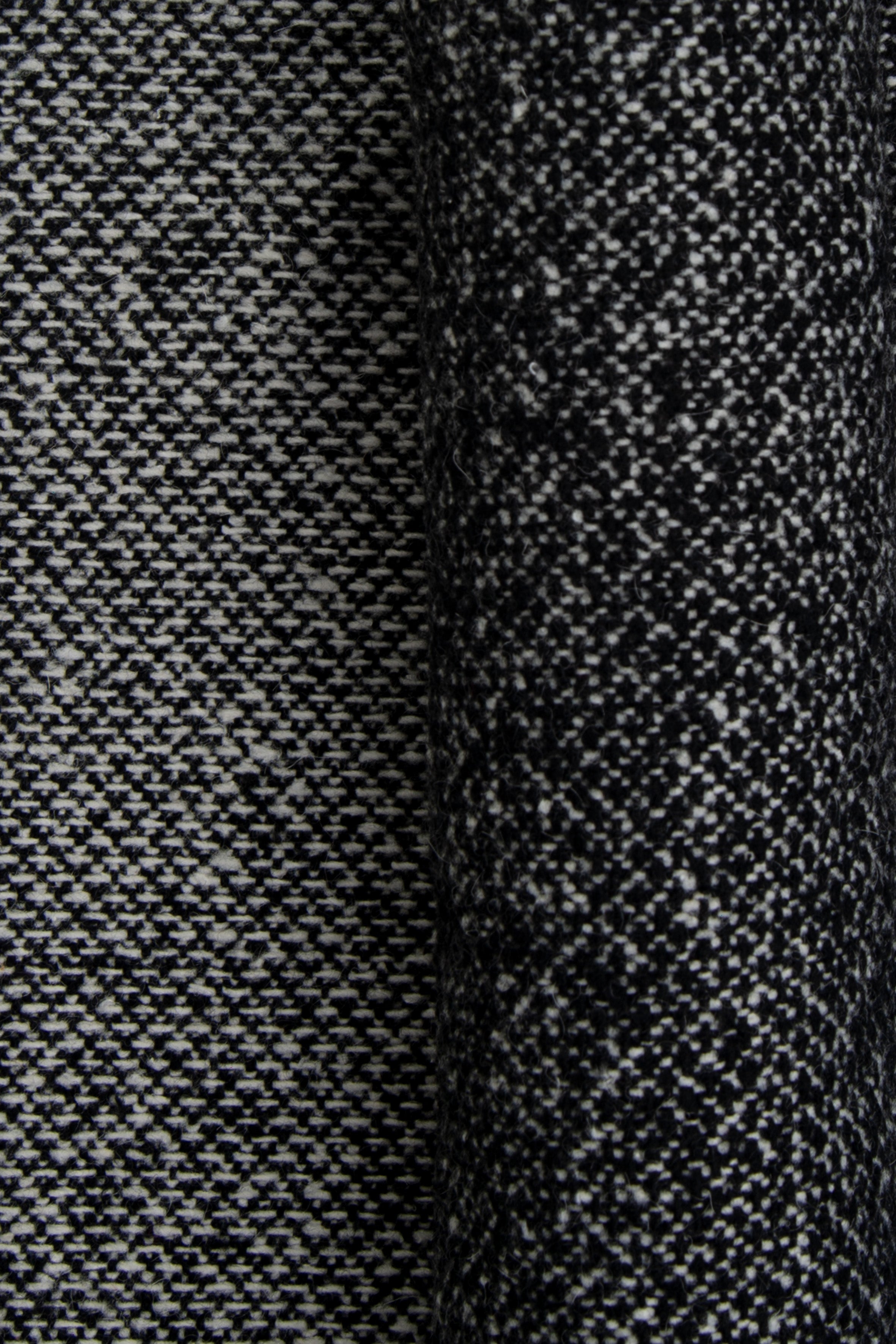 Wool Coating - Black & White Speckled