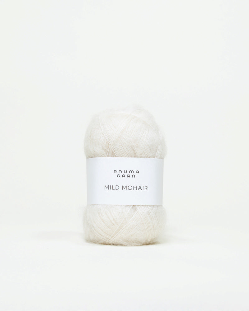 Rauma Mild Mohair 01 Natur yarn