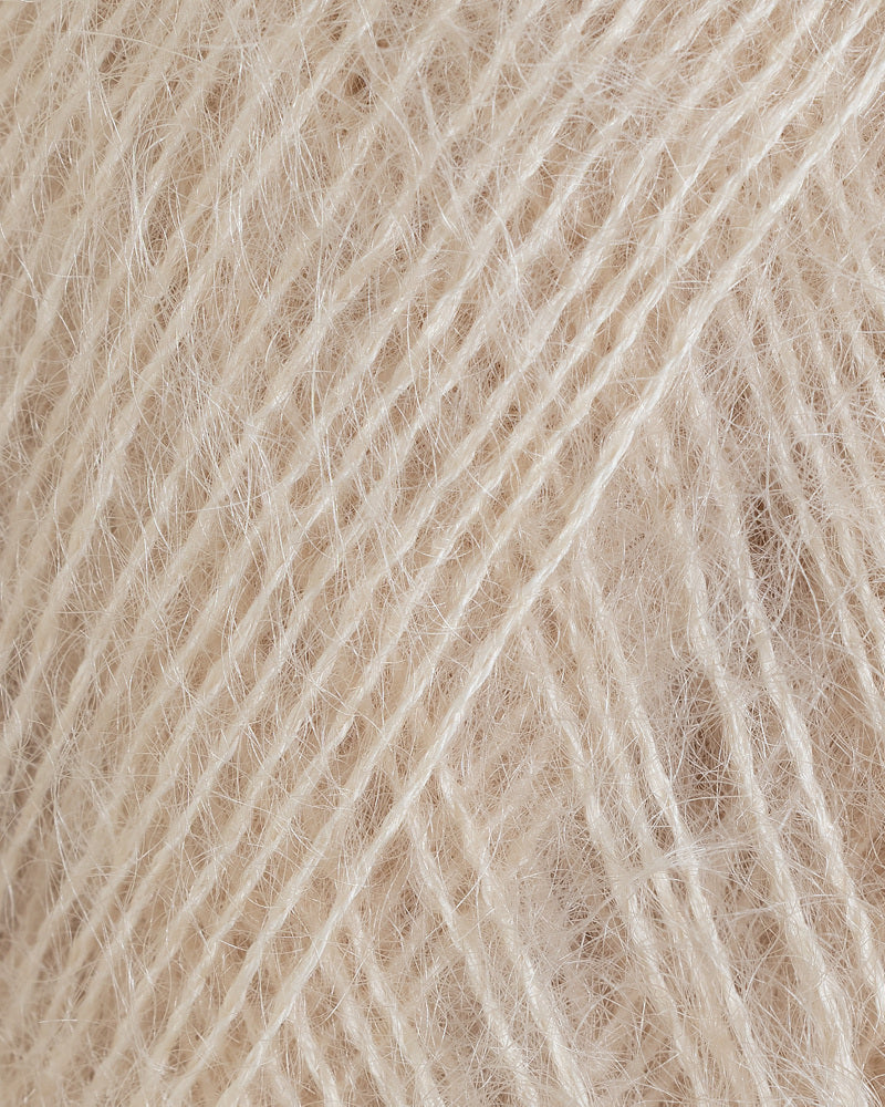 Rauma Mild Mohair 02 Lys beige yarn