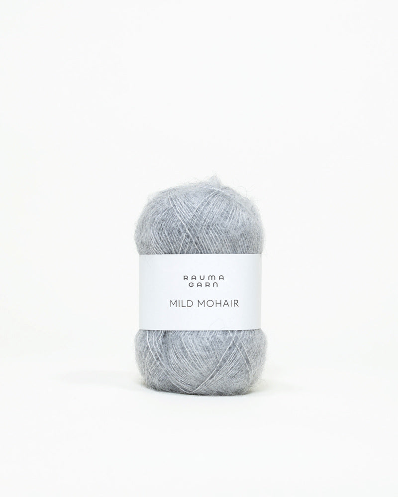 Rauma Mild Mohair 06 Gra yarn