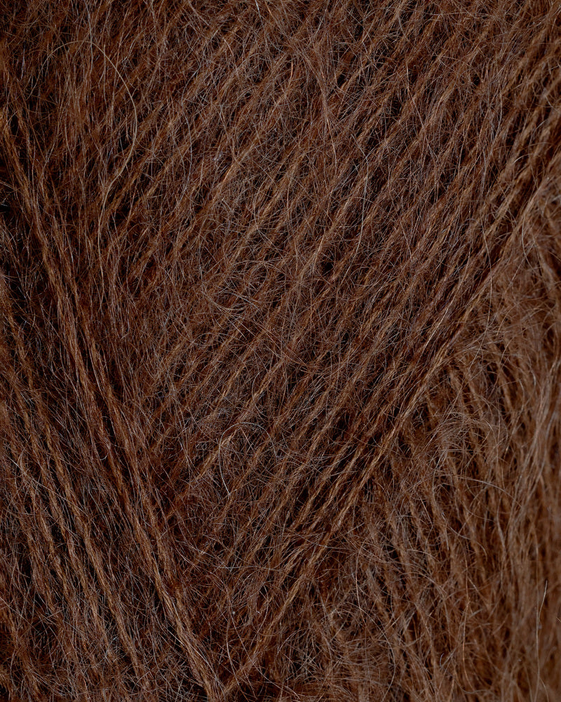 Rauma Mild Mohair 12 Kanelbrun yarn