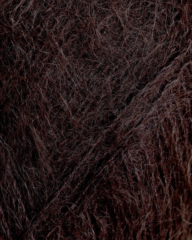 Rauma Mild Mohair 14 Mork sjokolade yarn