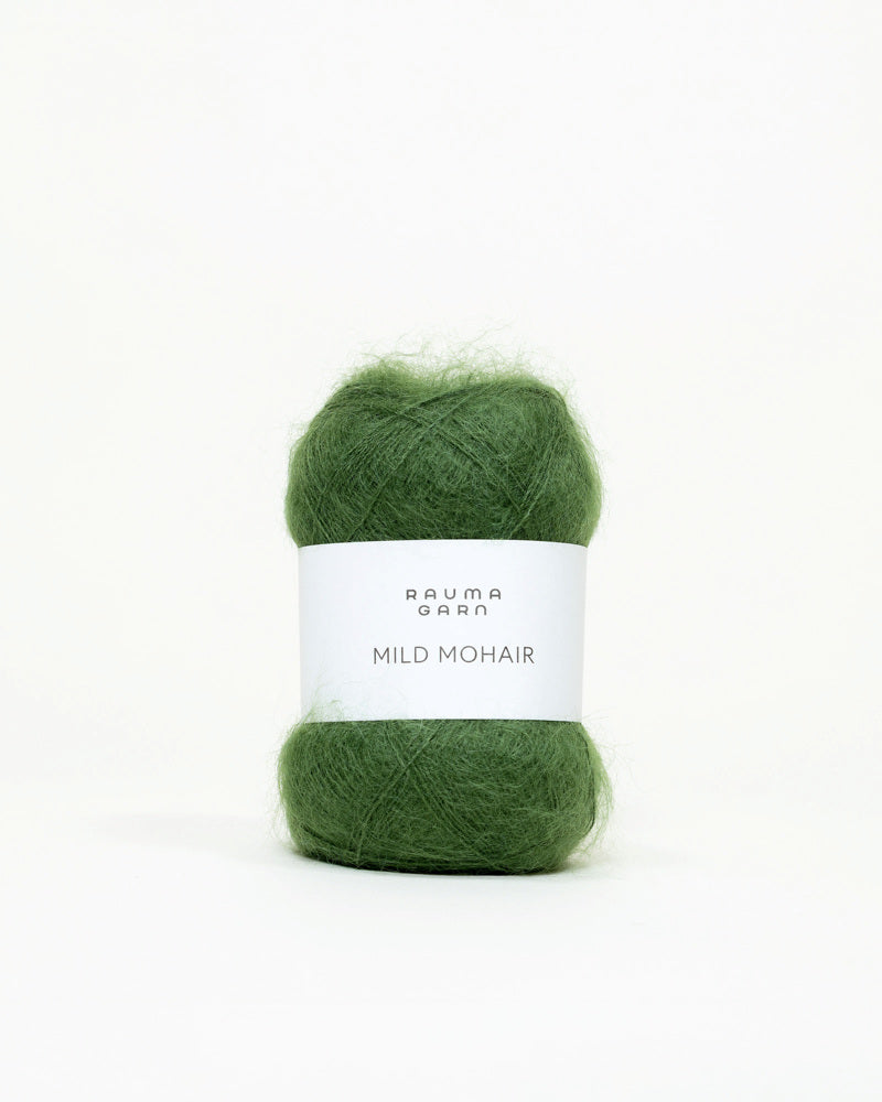 Rauma Mild Mohair 25 Gronn yarn