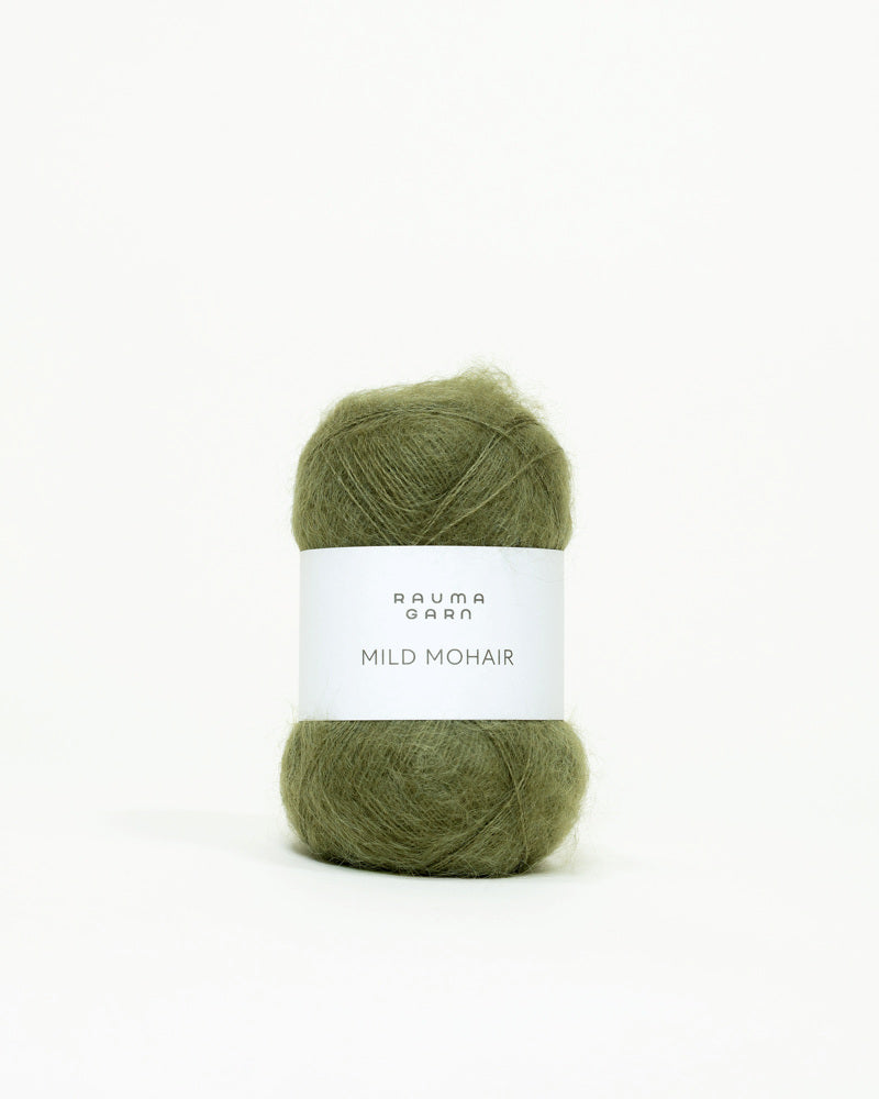 Rauma Mild Mohair 26 Skogsgronn yarn