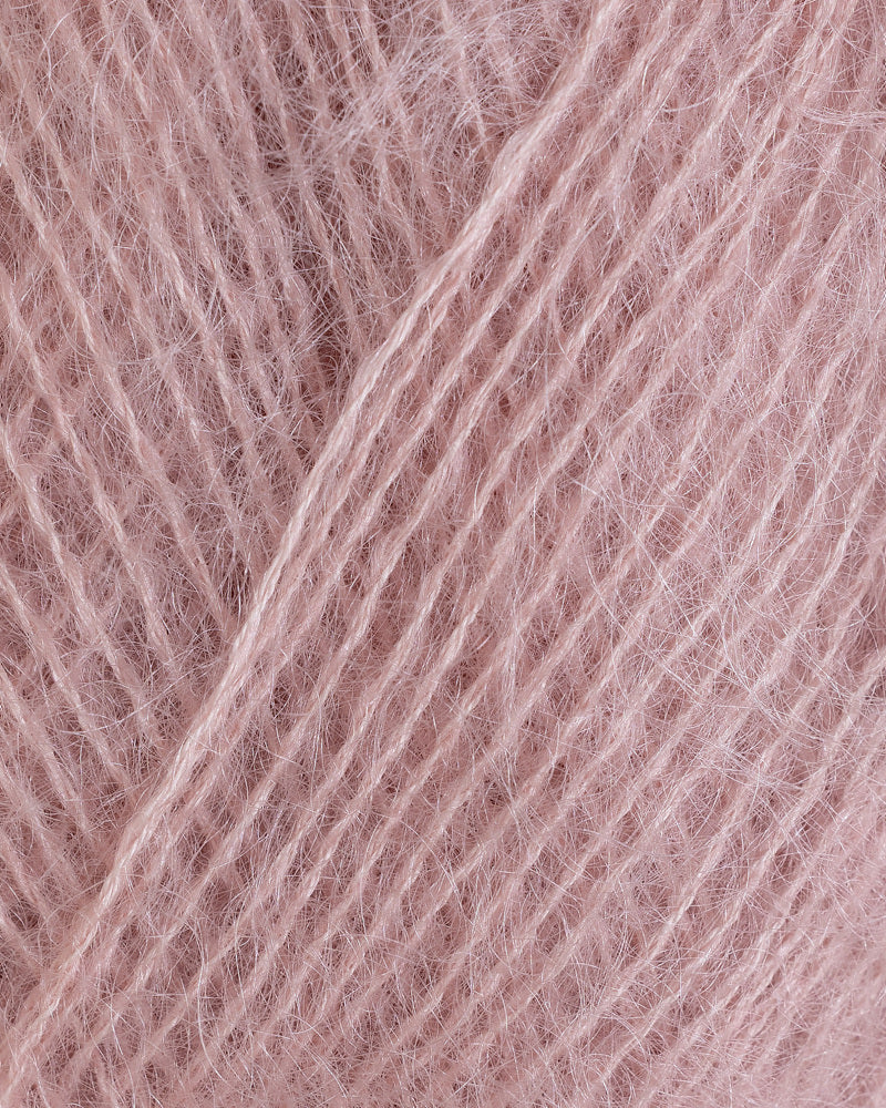 Rauma Mild Mohair 35 Stovet rosa yarn