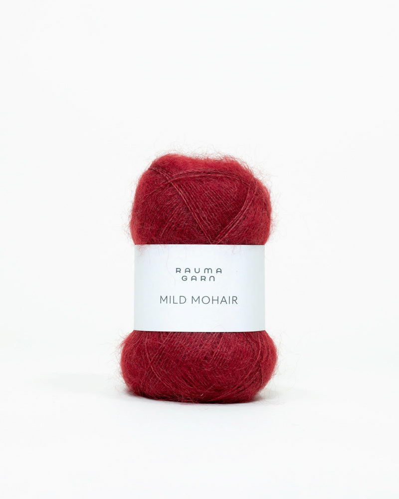 Rauma Mild Mohair 40 Vinrod yarn