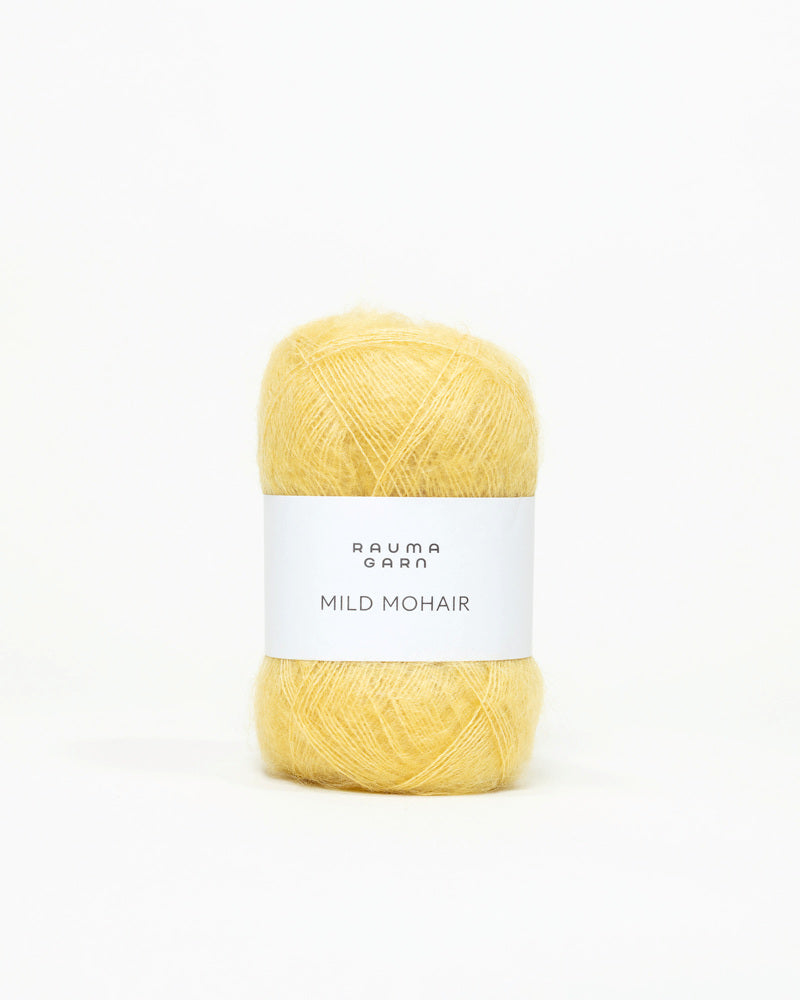 Rauma Mild Mohair 44 Maisgul yarn