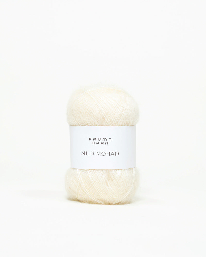 Rauma Mild Mohair 46 Kremgul yarn