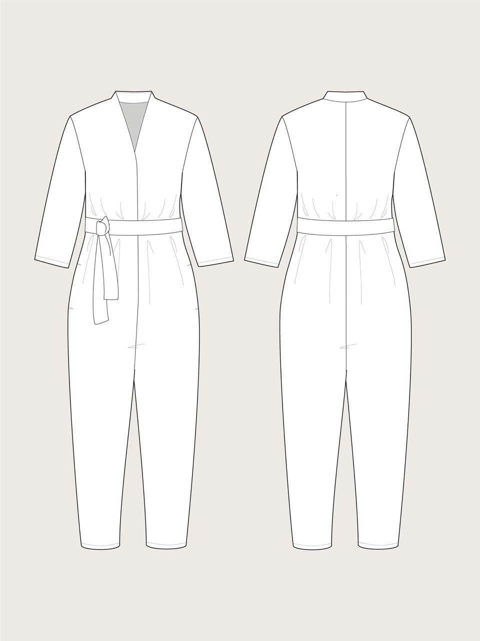 V-neck Jumpsuit