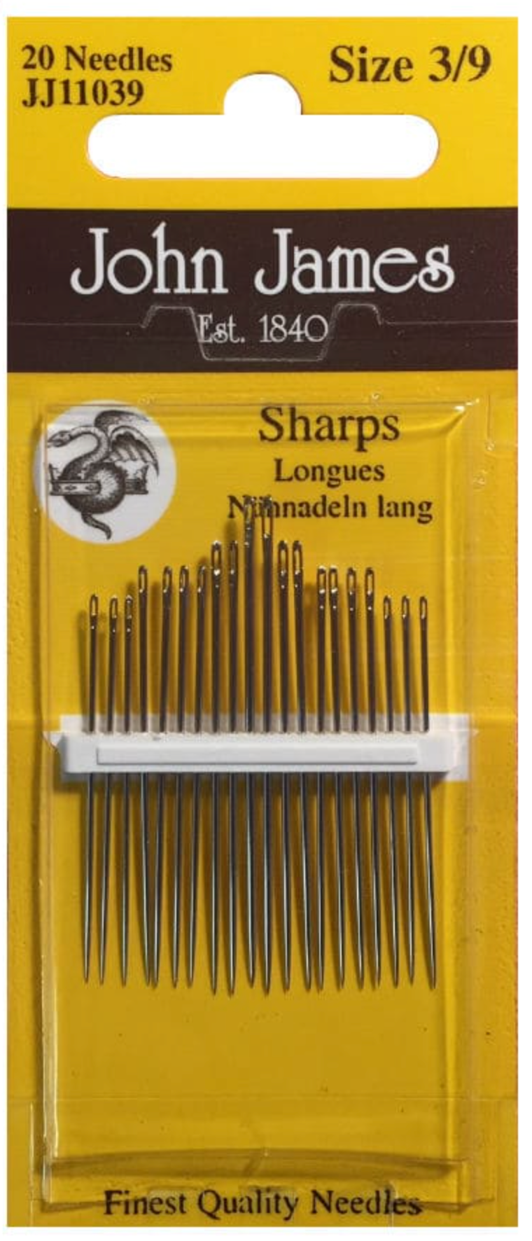 Sharps size 3/9