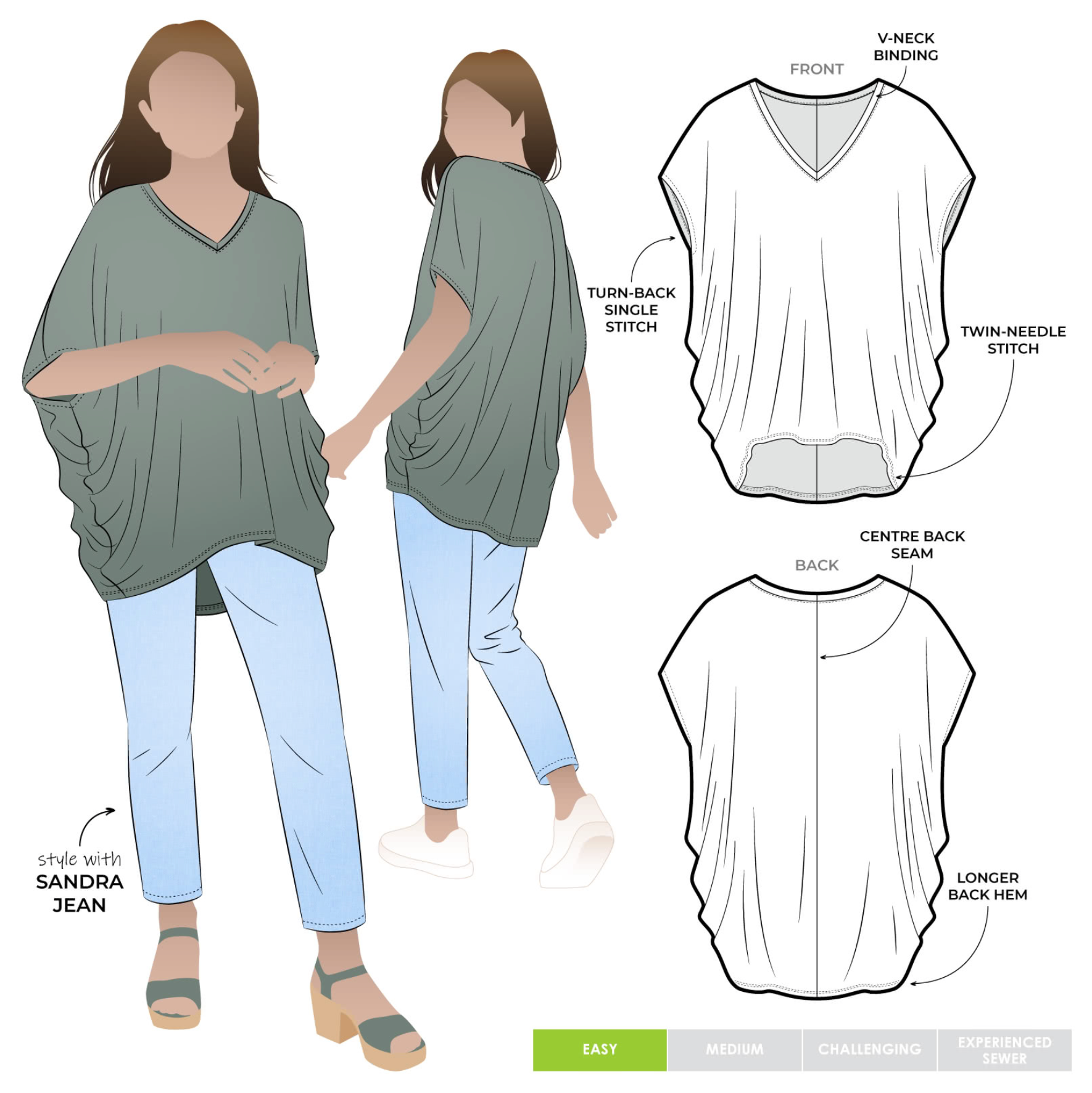 Venn Knit Top