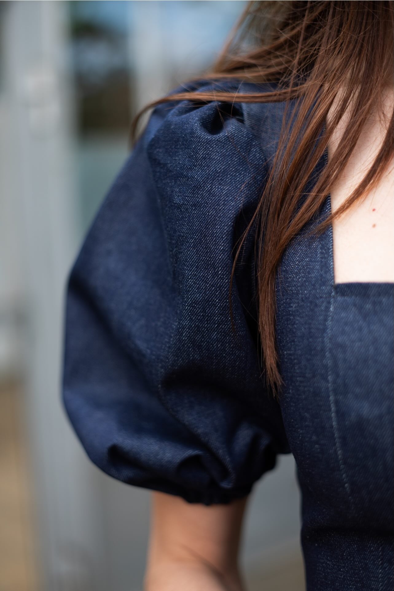 Square Dress x Puff Sleeve