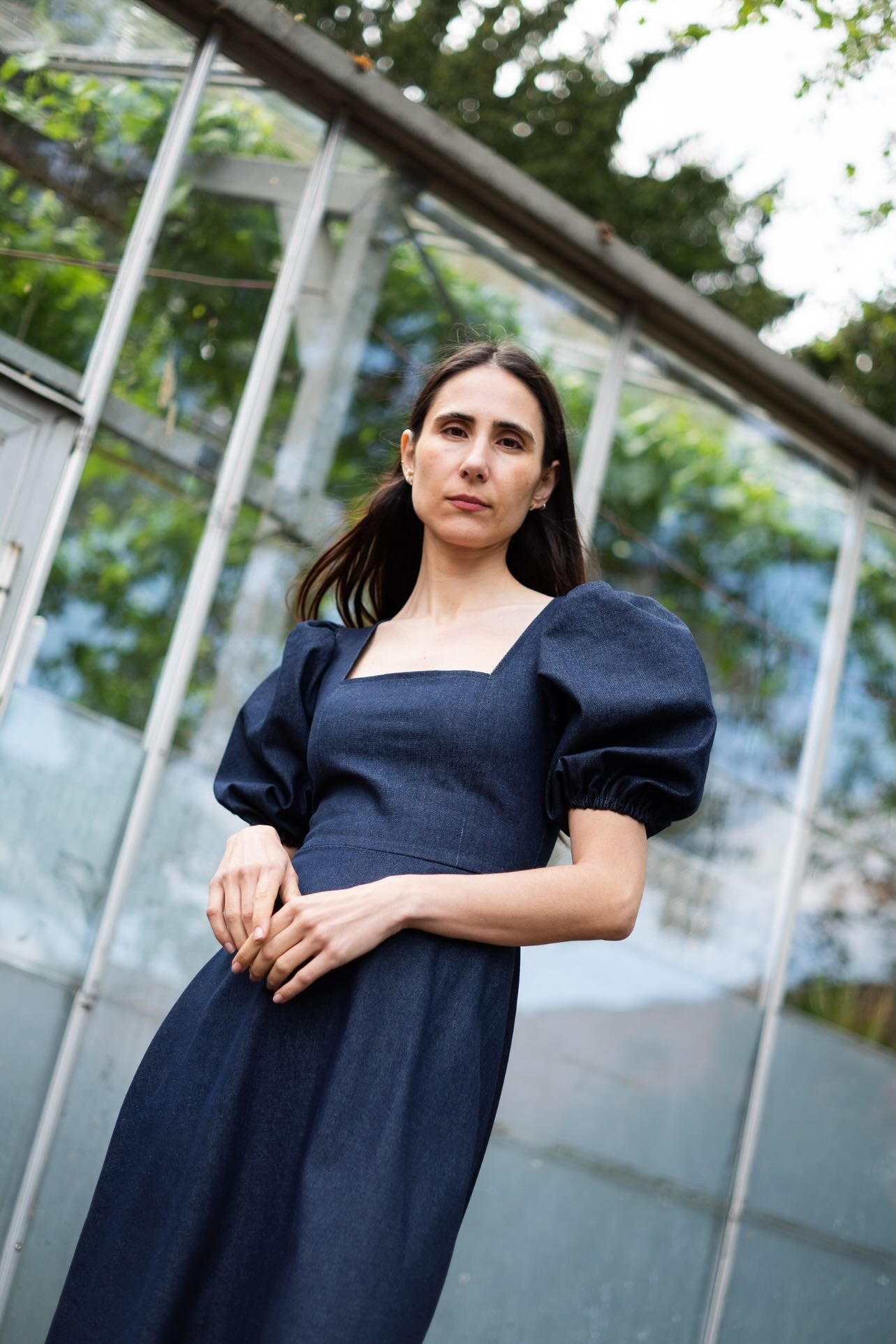 Square Dress x Puff Sleeve