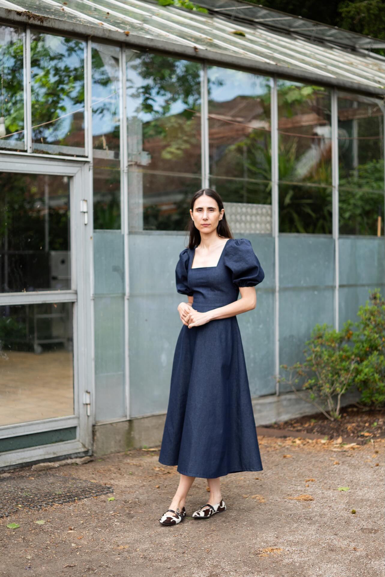 Square Dress x Puff Sleeve