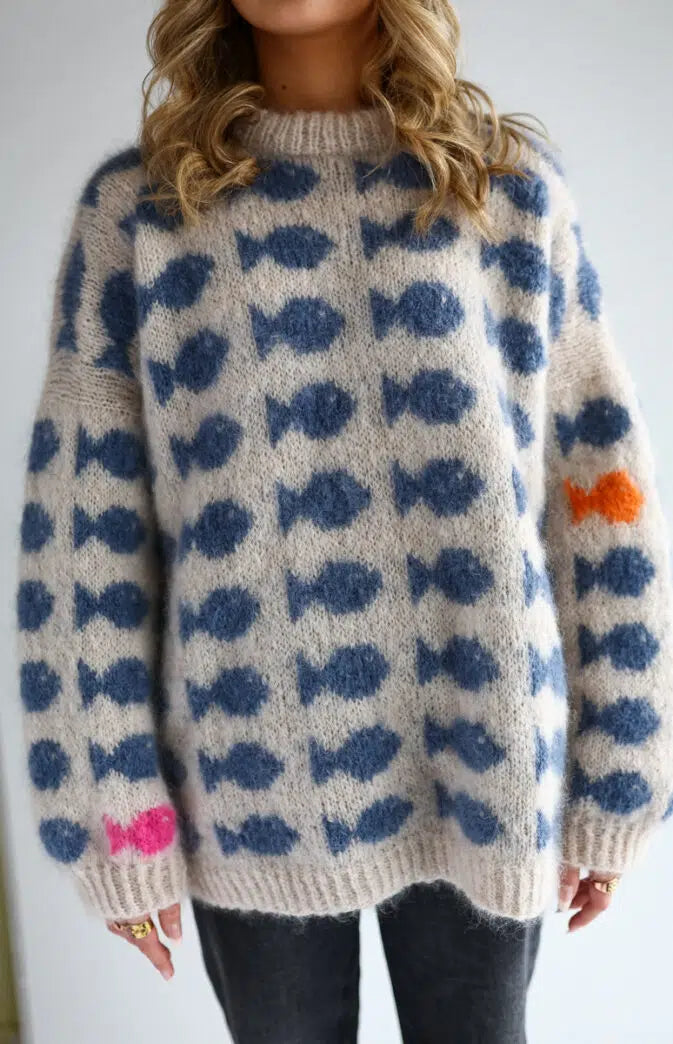 Fluffy Fishy Sweater