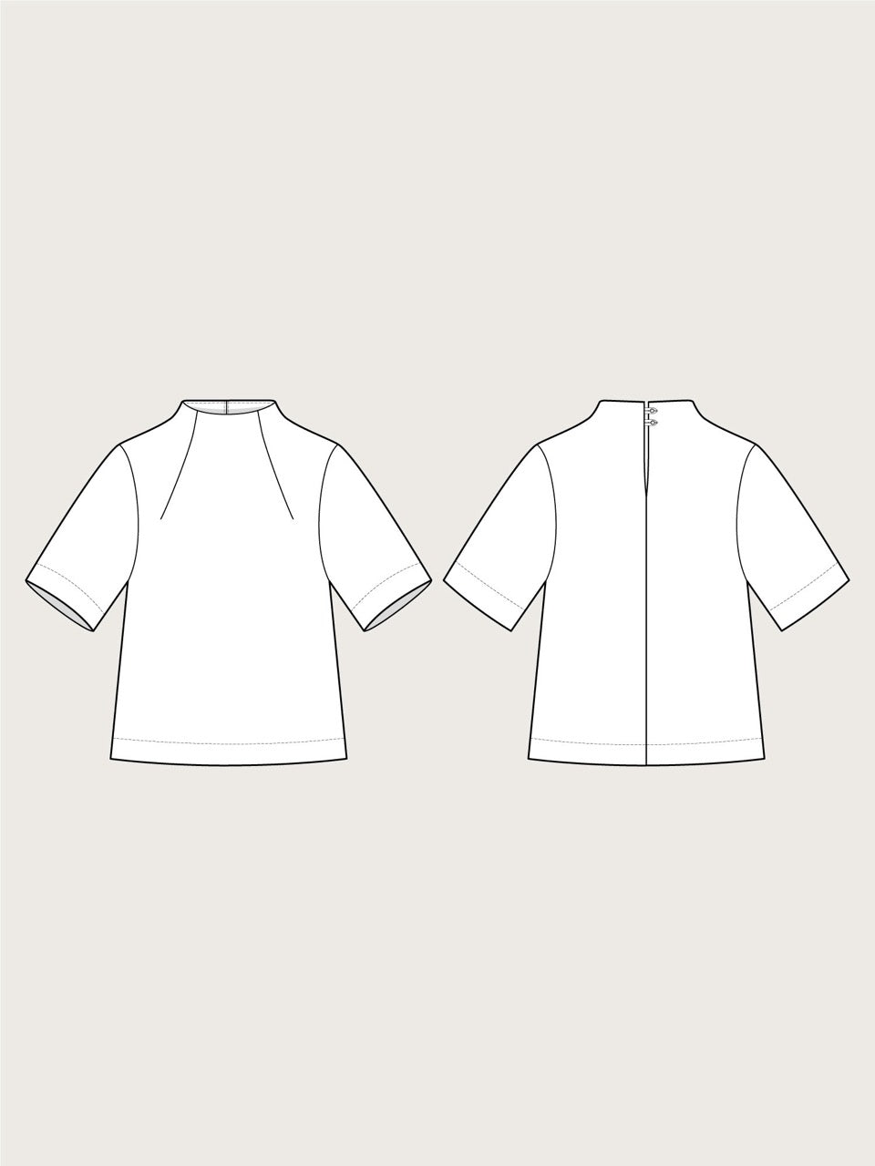 Funnel Neck Top