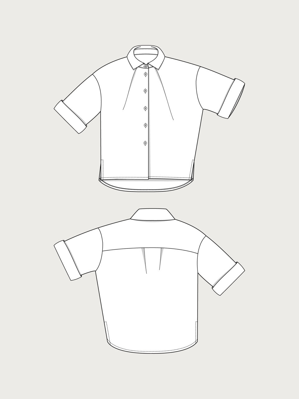 Front Pleat Shirt