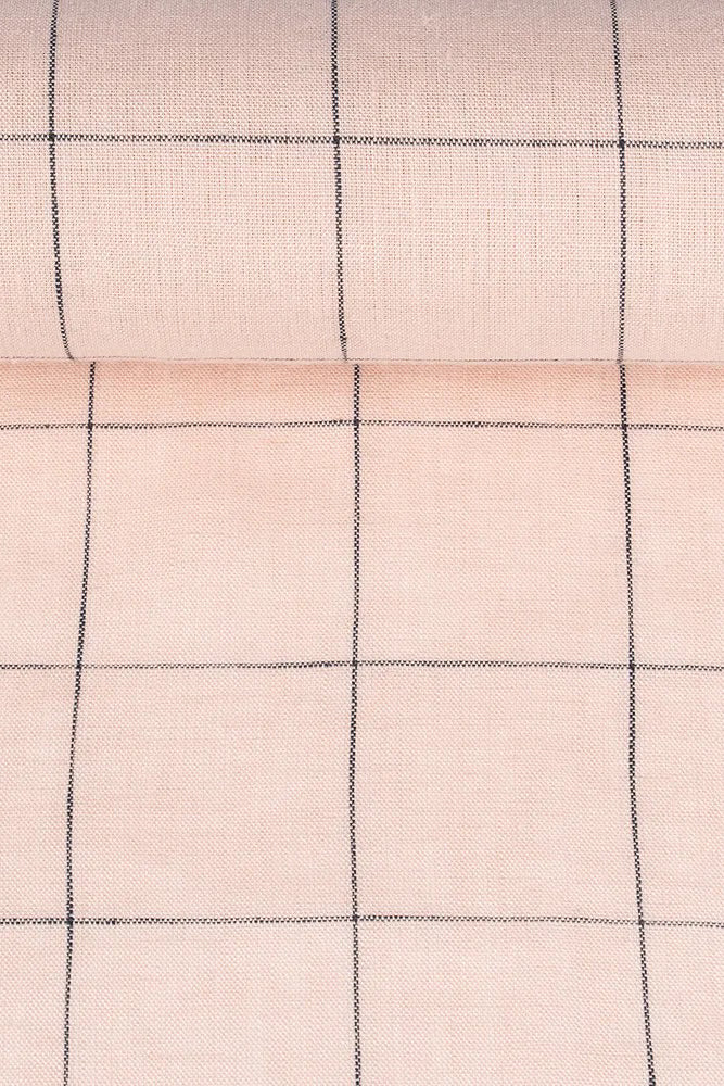 Rosie Grid - Washed Linen