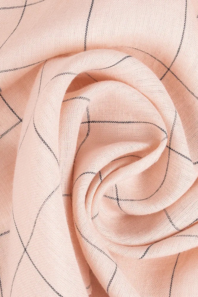 Rosie Grid - Washed Linen