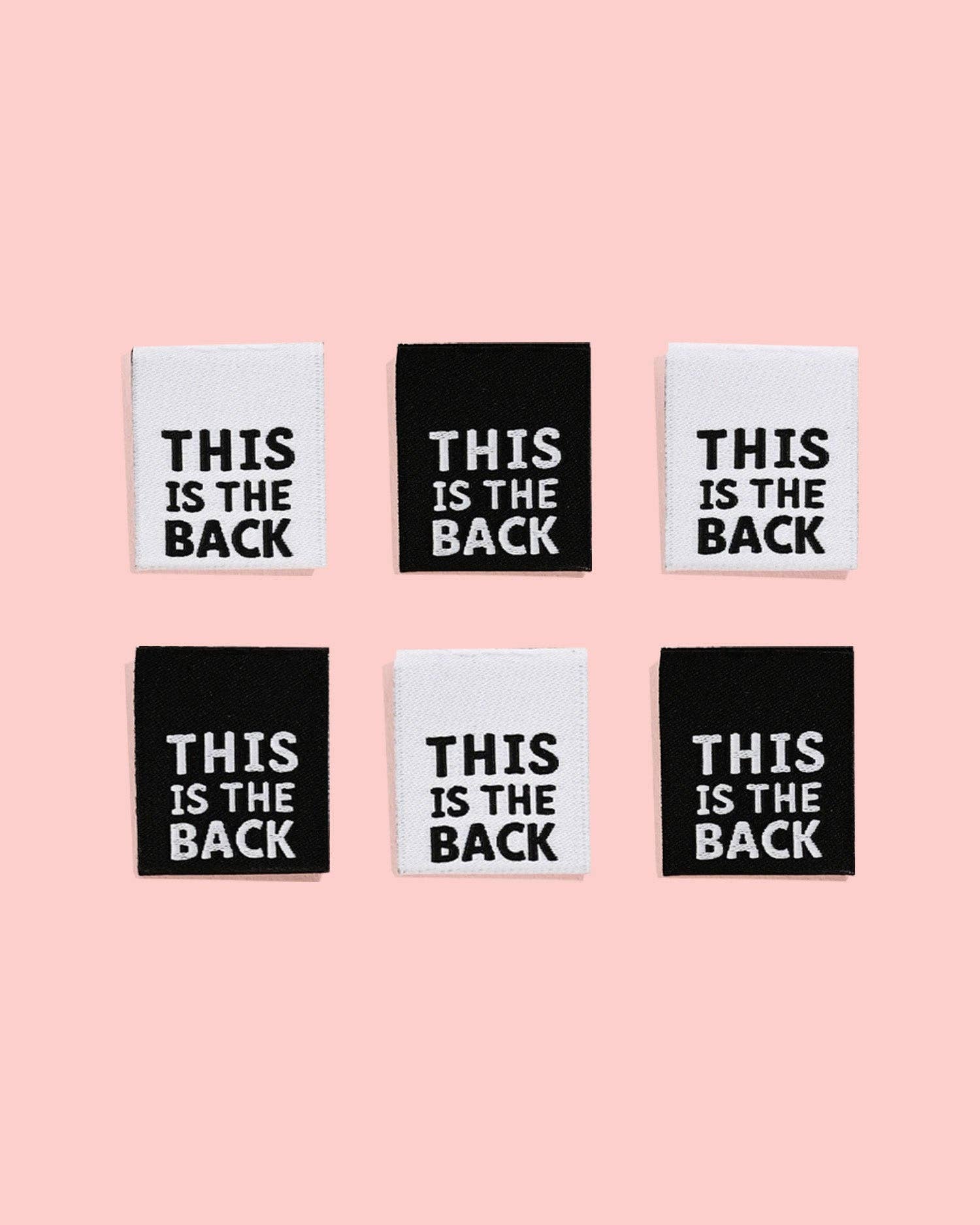 This is The Back Woven Labels