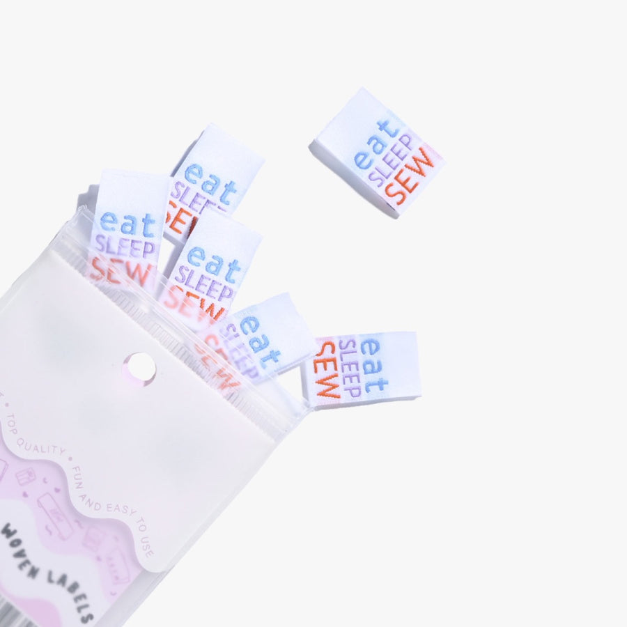 'Eat sleep sew' labels