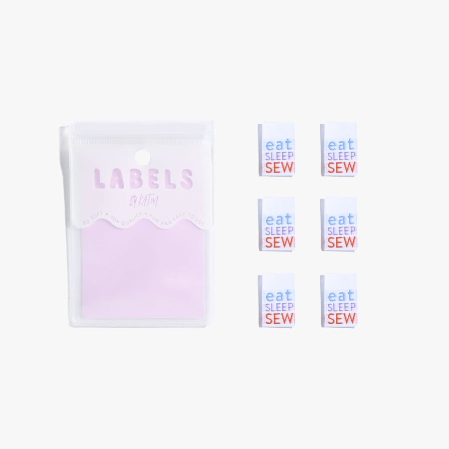 'Eat sleep sew' labels