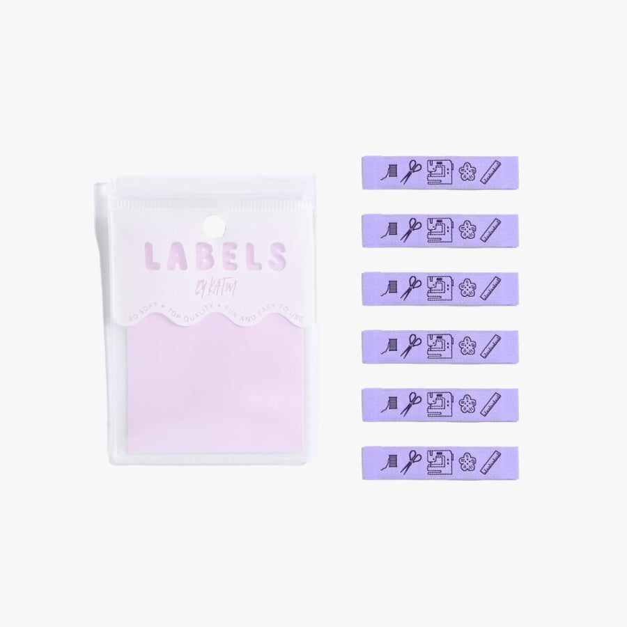 Sewing icons labels