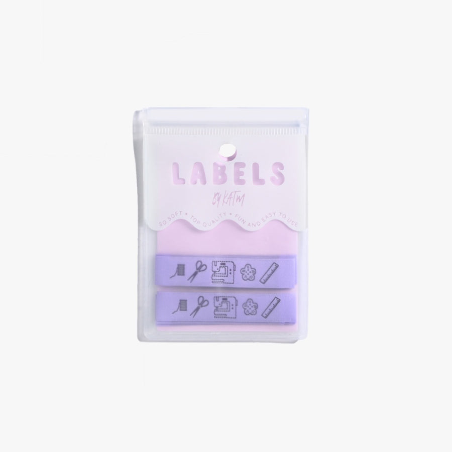 Sewing icons labels
