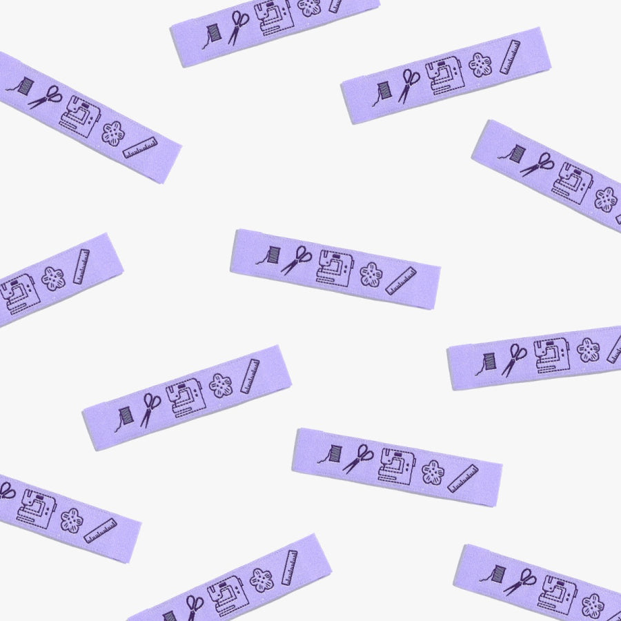 Sewing icons labels