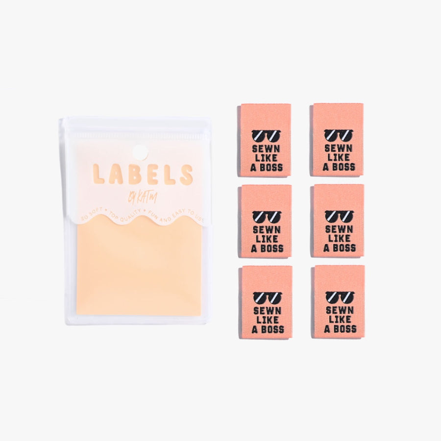 'Sewn like a boss' labels