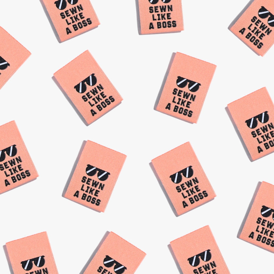 'Sewn like a boss' labels