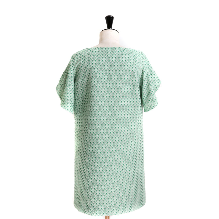 Le_9001 - Flared dress/top with tulip sleeves