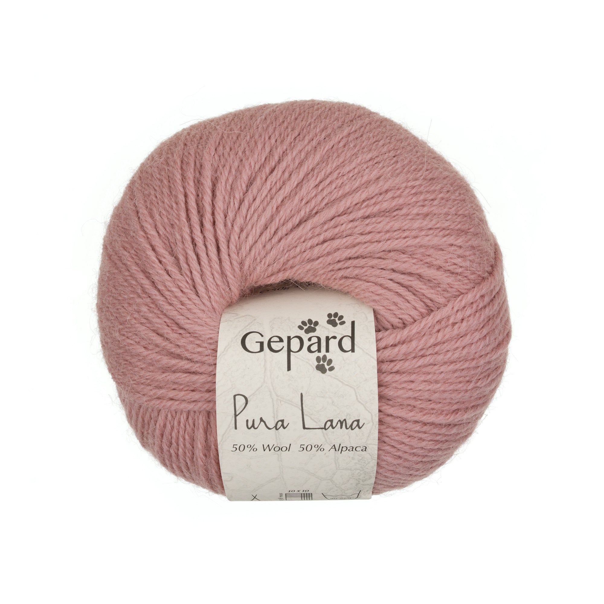 Gepard Pura Lana 415 baby rose yarn ball
