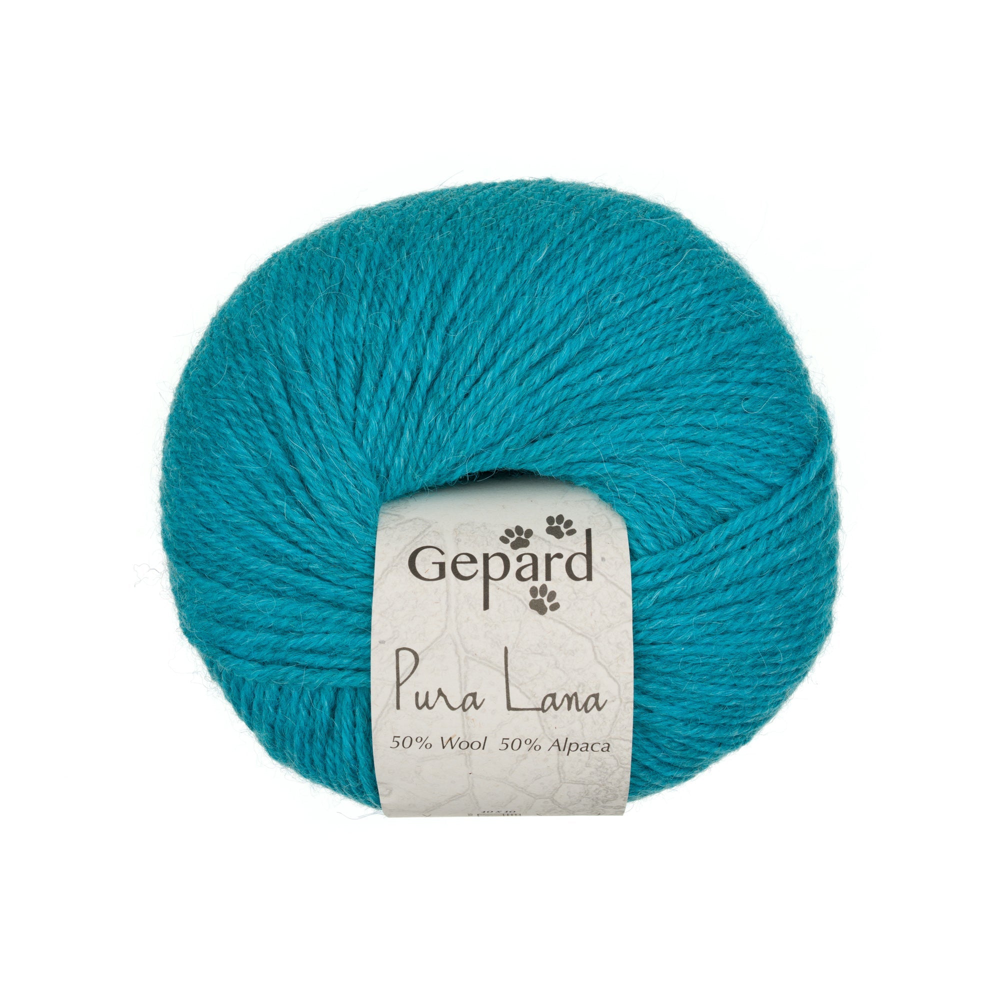 Gepard Pura Lana 728 Sunny Sea yarn ball