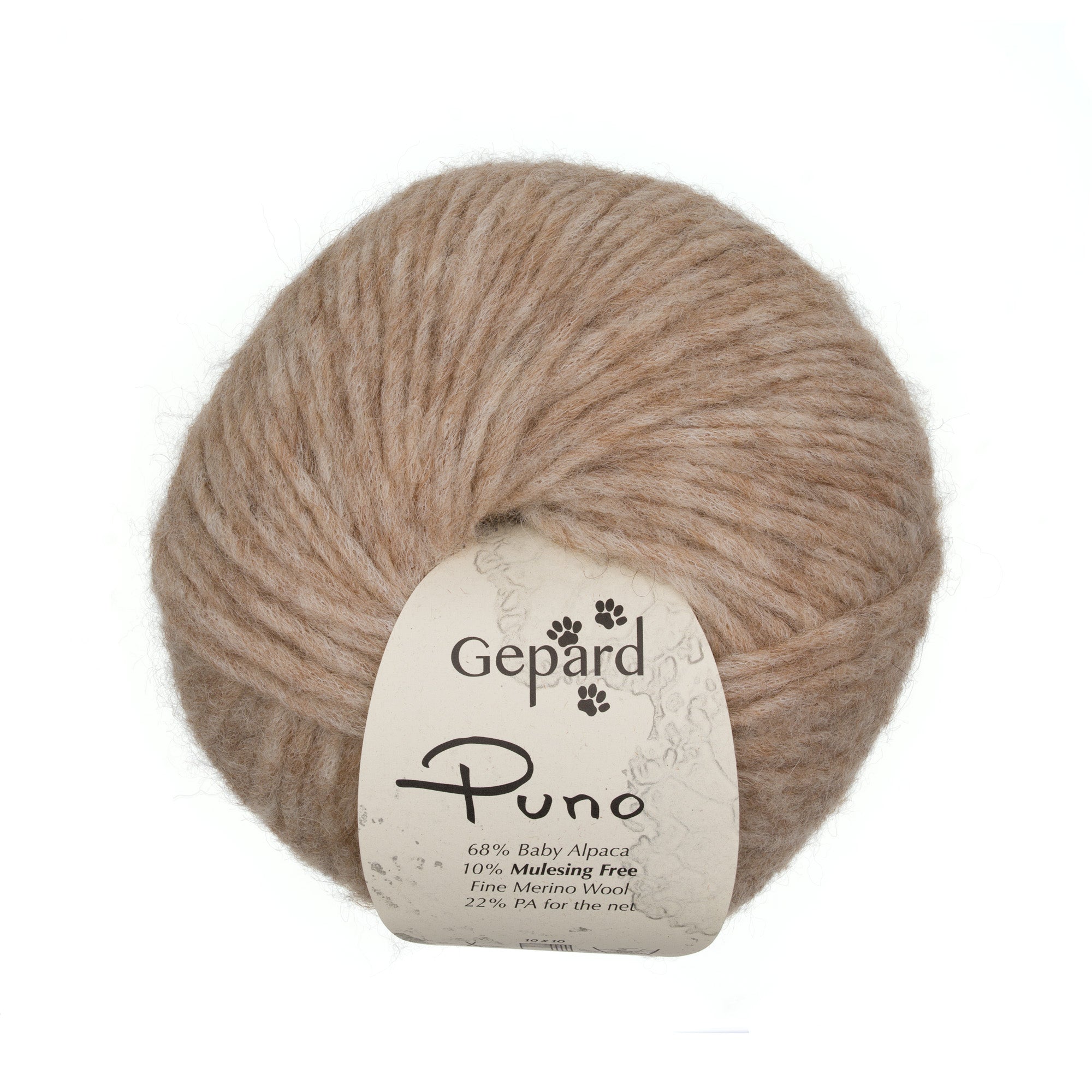 Gepard Puno 145 Medium Beige yarn ball