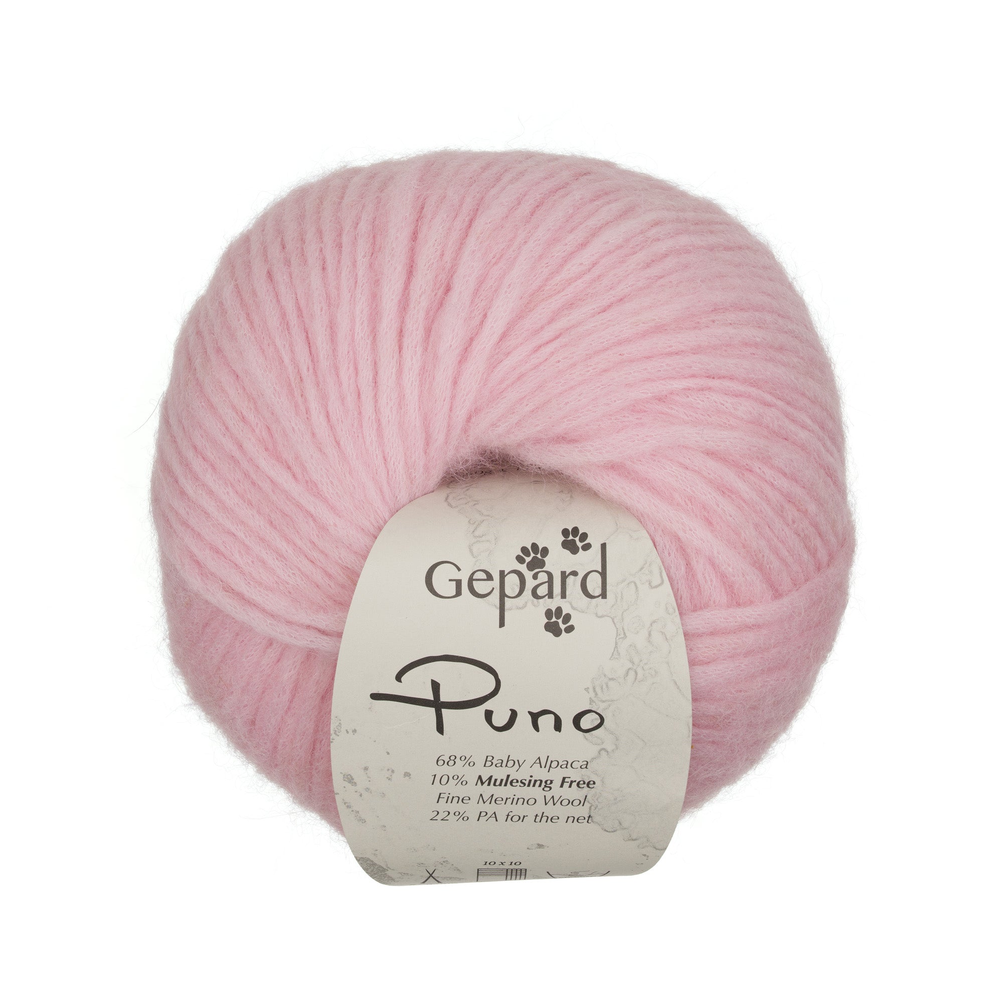 Gepard Puno 412 Light Rose yarn ball