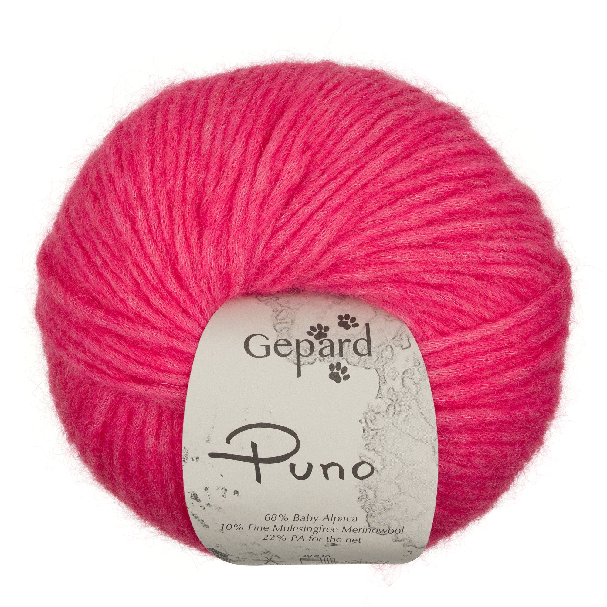 Gepard Puno 424 Raspberry Ice Cream yarn ball