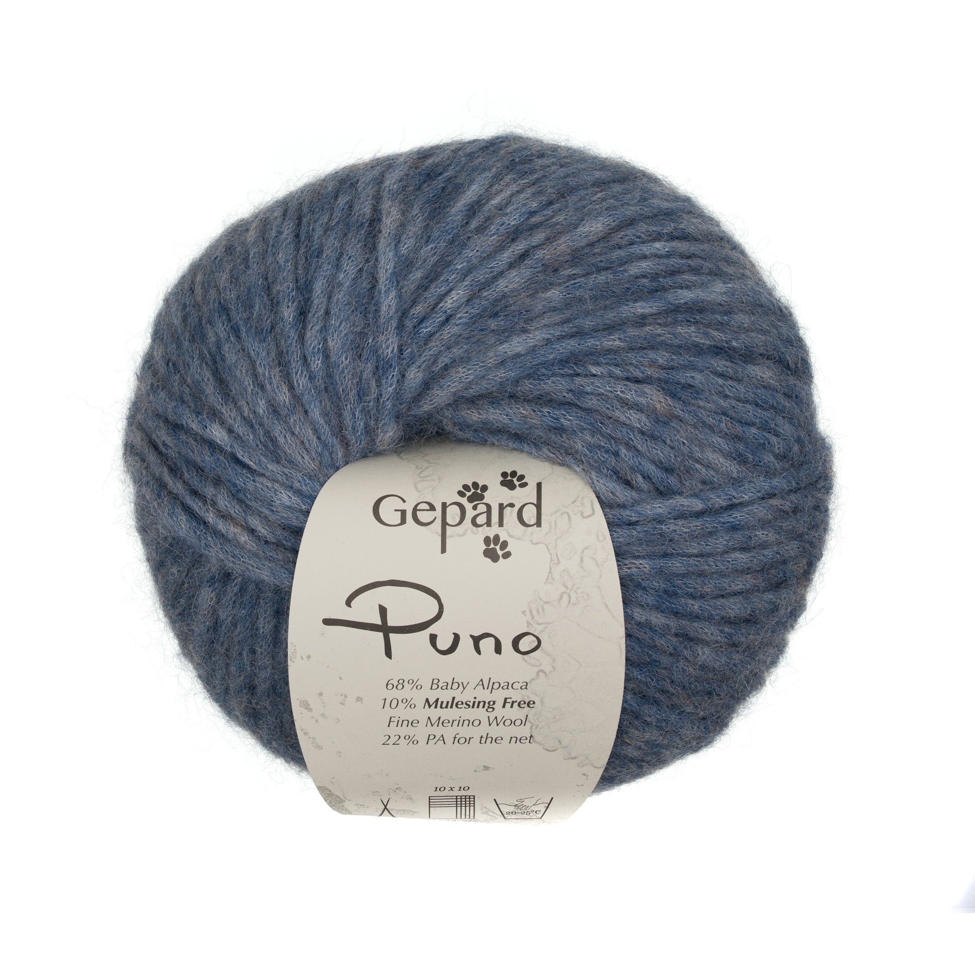 Gepard Puno 734 Jeans Blue yarn ball