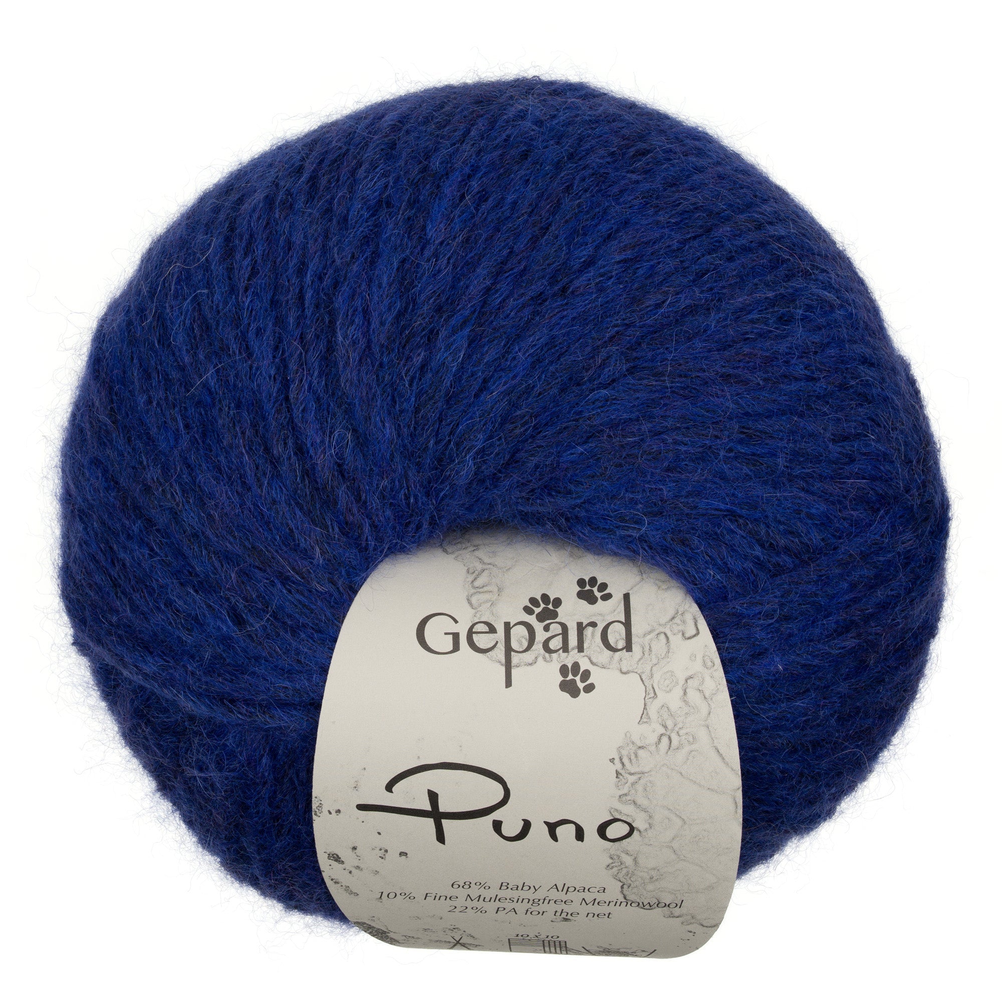 Gepard Puno 754 Ultra Blue yarn ball