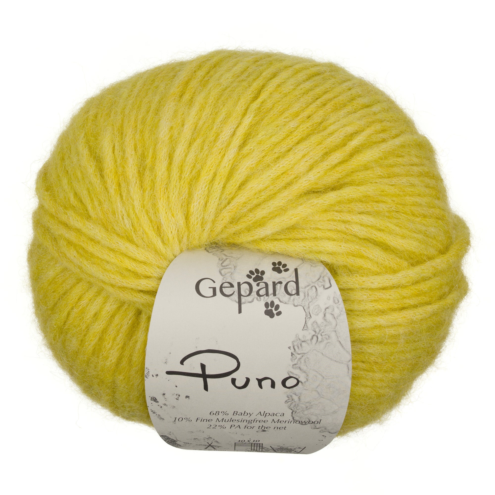 Gepard Puno 811 Lemon Grass yarn ball