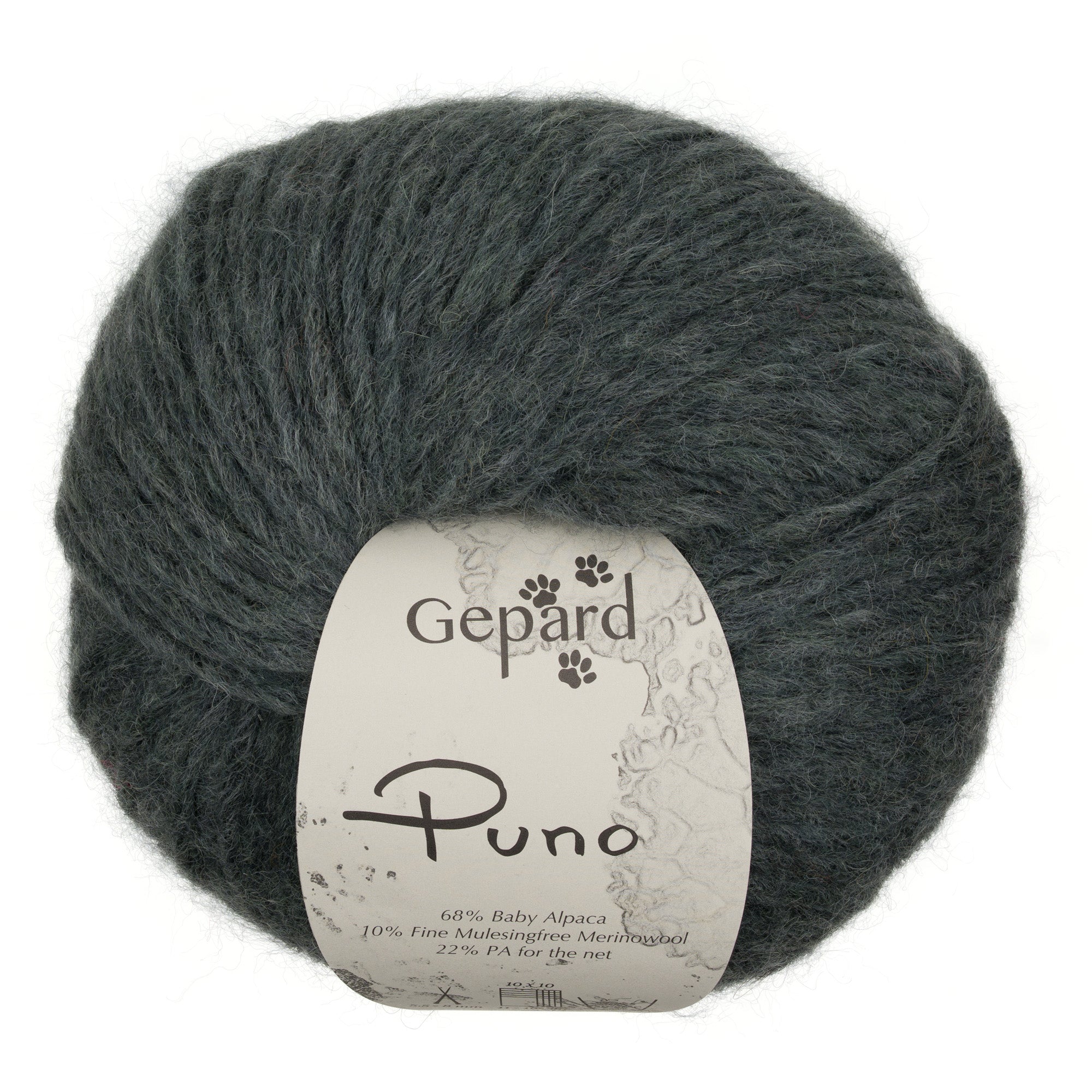 Gepard Puno 860 Misty Forest yarn ball