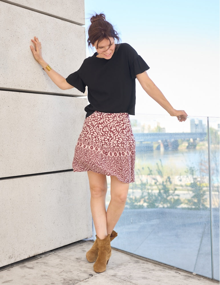 Idole blouse and dress sewing pattern by Atelier Scammit