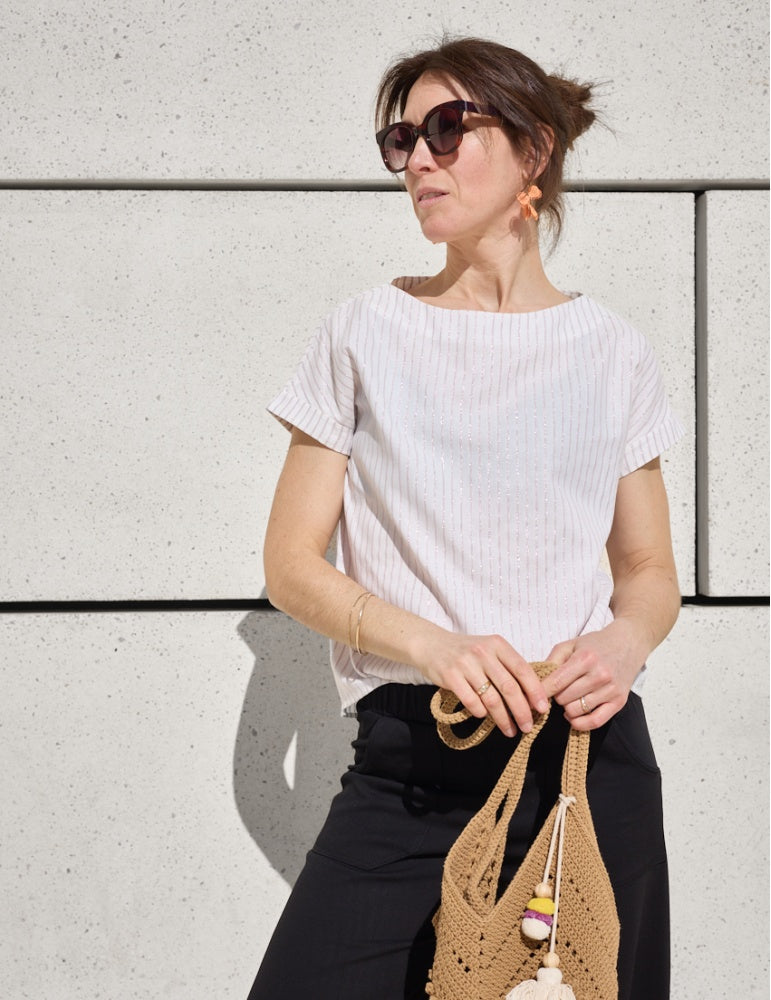 Idole blouse and dress sewing pattern by Atelier Scammit