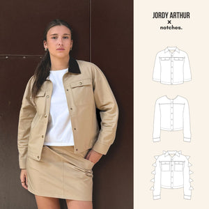 Jenna sewing pattern by Notches